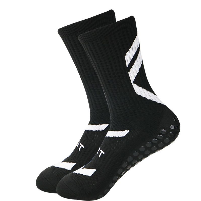 Unisex Breathable Cotton Sports Socks With Cushioned Arch Support & Anti-Slip Grip For Football Basketball Running (Black/White/Grey/Red/Blue/Green)_viptrois.com