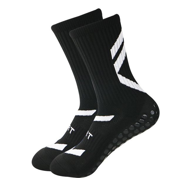 Unisex Breathable Cotton Sports Socks With Cushioned Arch Support & Anti-Slip Grip For Football Basketball Running (Black/White/Grey/Red/Blue/Green)_viptrois.com