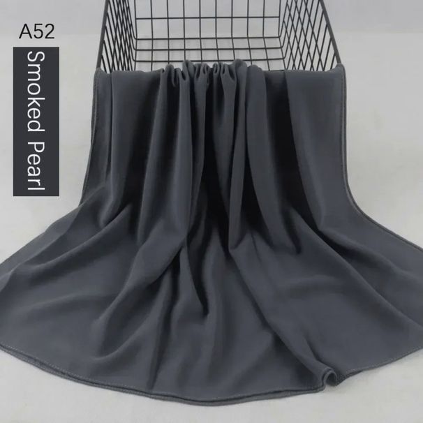 Muslim Headscarf Muslim Pearl Chiffon Veil Long Malay Veil Middle East African Shawl_viptrois.com
