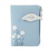 Wallet Card Cases Women's Short Creative Soft Leather Texture Small Wallet Multiple Card Slots Small Daisy Print Coin Purse_viptrois.com
