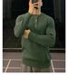 New Henry Collar Sweater Men's Door Neck Long Sleeved Knitted Sweater_viptrois.com
