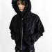 Men's Clothing European And American Fluffy Hat Sweatshirt Printed Pattern Long Sleeved Cardigan Hoodie Retro Style Jacket Street Trend Y2k_viptrois.com
