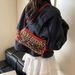Women's Shoulder Bags Leopard Print Retro Bow Fashion Pu Fashion Trend And Individuality Single-shoulder Underarm Bag_viptrois.com