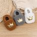 Autumn And Winter New Baby Shoes Plush Crown Toddler Shoes Warm And Soft Soled Baby Cotton Shoes Do Not Drop Shoes_viptrois.com
