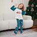 Christmas Santa Claus candy cane alphabet Christmas Family suit printed homewear_viptrois.com