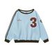 3-Stripes Printed 3 Number Round Neck Sweatshirt Loose Casual Spring Autumn Men's Style American Street Fashion Pullover_viptrois.com