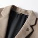 Men's Clothing Men's casual suit autumn and winter handmade double faced wool single western people solid color business wool suit jacket_viptrois.com