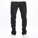 Trendy Tight Fitting Micro Flared Denim Pants For Men's Commuting, Small Horn Solid Color Jeans_viptrois.com