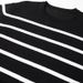 Striped Knit Tee (67.6% Viscose + 32.4% Polyester, Breathable, Colorfast, Slim Fit, Ribbed Hem, Minimalist Everyday Essential)_viptrois.com