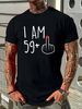 I Am 59 Plus 1 Middle Finger For A 60th Birthday For Women T-Shirt Versatile Slightly Homme Designer Clothes Top For Everyday Wear Casual Summer_viptrois.com