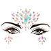 Halloween EDM electronic music festival face stickers eyebrow stickers diamond resin diamond carnival diamond stickers masquerade face decoration_viptrois.com