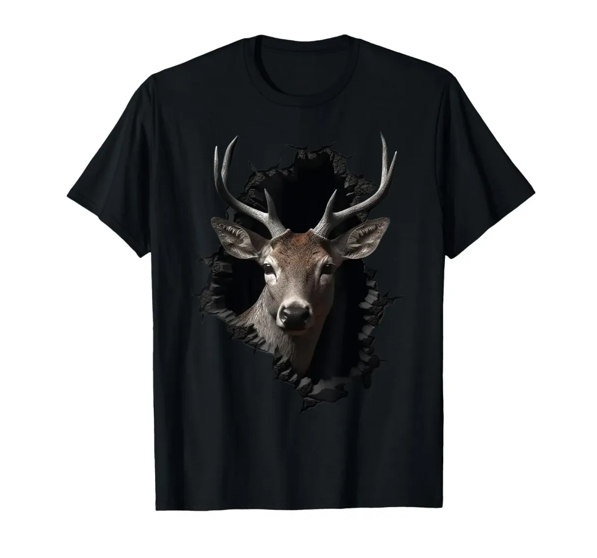 Deer Artwork Wall - Animal Deer T-Shirt Mens Womens Tees Top_viptrois.com