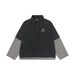 Two-Piece Sweatshirt For Men, Loose Striped Patchwork Long Sleeve Pullover, Polo Collar Sports Top, Versatile_viptrois.com