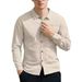 Men's Breathable Cotton Linen Casual Shirt – Relaxed Fit Long Sleeve Shirt For Beach & Everyday Wear_viptrois.com