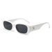 Blue Plus Square Frame Trendy Cool Portable High End Sunglasses For Men And Women Sun Protection, Anti Glare And Anti Ultraviolet_viptrois.com