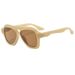 Men's Sunglasses New Trend Ins Personality Large Frame Sunglasses Internet Celebrity Same Style Toad Sunglasses Retro Double Beam Sun_viptrois.com