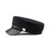 Black Beret Autumn Winter British Wool Navy Internet Celebrity Octagonal Women Korean Version Flat Top Hat_viptrois.com