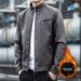 New Men's Leather Jacket Men's Korean Version Of Velvet Locomotive Pu Simulation Leather Jacket Foreign Trade_viptrois.com