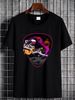 An Astronaut Playing Guitar Space Rock Mens Cotton T-Shirt Tee Top Stylish Stretched Versatile Designer Clothes Fashion Graphic Homme Casual_viptrois.com