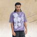 American-syle Washed Disressed Shor T-shir Wih Full Porrai Prin And Oversized Design, One-piece Raglan_viptrois.com