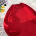 Men’s Casual Pullover Sweater – Soft Anti-Pilling Acrylic Knit (White/Brown/Red/Gray/Black, M-3XL)_viptrois.com