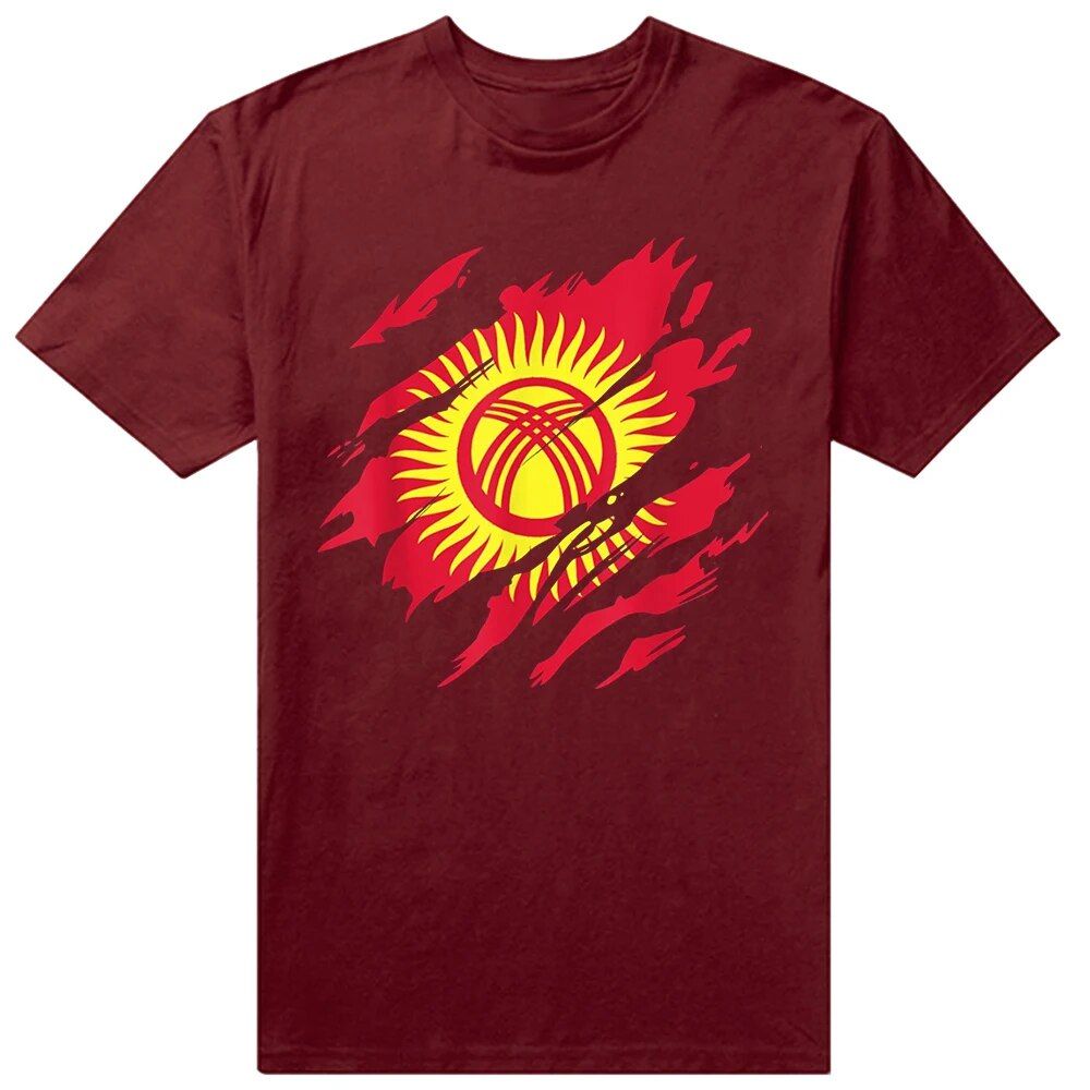 Novelty Kyrgyz Kyrgyzstan Girl Woman Flag T Shirts Graphic Cotton Streetwear Short Sleeve Birthday Gifts Summer Style_viptrois.com