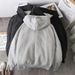 Unisex Zip-Up Hoodie – Oversized Streetwear Fleece Lined Sweatshirt With Drop Shoulder (M-5XL, Black/Grey, Regular & Fleece Lined Options)_viptrois.com