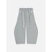 Popular Hot-selling European And American New Elastic Waist Wide-leg Pants Casual Pants Trousers Summer Lazy Wind Home Pants_viptrois.com
