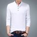 Nordmann Foreign Trade Two-Piece Stand Knitted Shirt Collar Men's Pullover Plus Size Solid Color Sweater_viptrois.com
