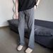Men's Drape Straight Slim Casual Pants – Lightweight Polyester, Flared Bootcut Design, Breathable & Non-Iron (Black/Greyish/Opalescent, Sizes S-XL_viptrois.com