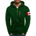 Autumn And Winter Large Size Men's Jacket Casual Jacket Sports Fitness Arm Zipper Hooded Cardigan Sweater Men_viptrois.com