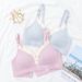 Thin Breastfeeding Bra Pregnant Women's Underwear Pregnant and Postpartum Underwear without Steel Rings Gather Front Buckle Postpartum Feeding_viptrois.com