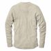 Men's Vintage Henley Shirt – Long Sleeve Knit Pullover With Stretch (Breathable Cotton Blend, Relaxed Fit, Crew Neck, S-XXXL, Beige)_viptrois.com