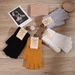 Winter Knitted Warm Half Finger Wool Solid Color Writing Riding Gloves Unisex_viptrois.com