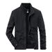Men's fleece jacket jacket Casual jacket stand-up collar men's coat_viptrois.com