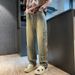 Men's Clothing Spring And Autumn Harajuku Style Bf Loose Straight Trend Student Wide Leg Mopping Long Pants_viptrois.com