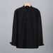 Men's Clothing Heavyweight Long Sleeved Shirt For Men Spring And Autumn Style Pure Cotton High End Casual Solid Color White Shirt Retro Jacket_viptrois.com