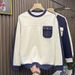 Men's Clothing Pullover Long Sleeve New Boys' Inner Wear Clothes Men's T Shirt_viptrois.com