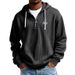 Men's Clothing European And American Heavyweight Long Sleeved Hooded Jacket With Hello Letter Print Men's Sports Casual Sweatshirt_viptrois.com
