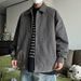 Loom Harington Men's Cleanfit Niche Deconstructed Patchwork Barn Style Lapel Workwear Jacket Casual Versatile_viptrois.com