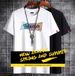 White Large Size Short-sleeve T-shirt 2023 New Cotton Brand Half-sleeve Clothing, Trendy Loose-fit Men's Clothing_viptrois.com