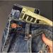 Men's Heavyweight Denim Shorts Trendy Brand High Quality Classic Style Slim Fit Straight Leg Summer Five Point Pants_viptrois.com
