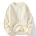 Knitted Sweater Lazy Style Loose Twist Knitted Sweater Men's Casual Korean Version Versatile_viptrois.com