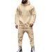 Men's Heavyweight Hooded Sweatshirt And Velvet Casual Jacket Set American Style Autumn Winter Loose Fit_viptrois.com