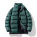 Men's Lightweight Puffer Jacket – Relaxed Fit Quilted Coat (Stand Collar, Thermal Lined, Winter-Ready Outerwear, Urban Minimalist Style)_viptrois.com