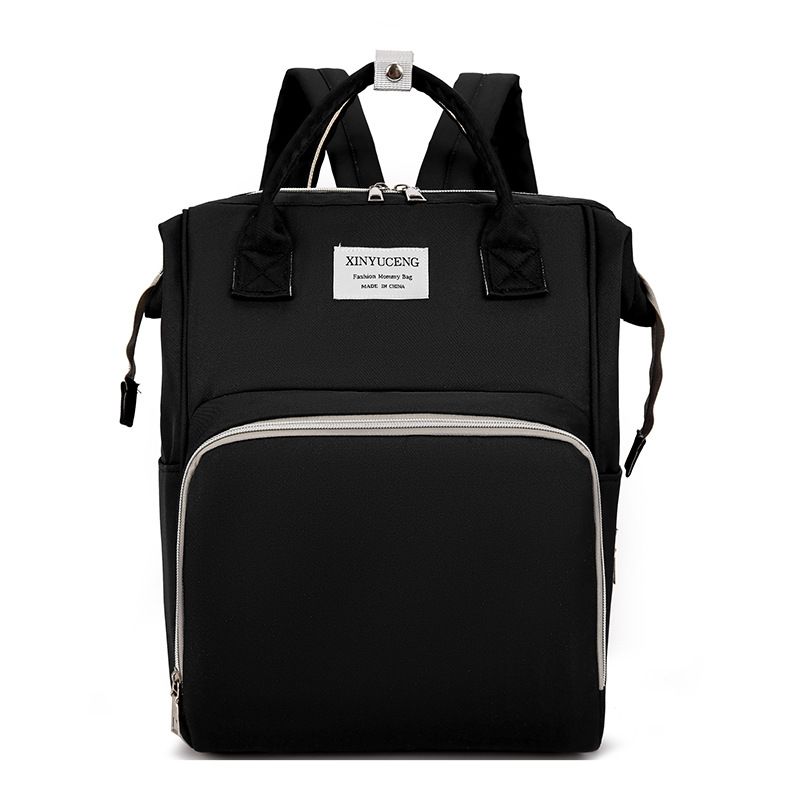 New Style Mother Bag Solid Color Mother Bag Female Large Capacity Storage Backpack Multifunctional Outdoor Baby Bag_viptrois.com