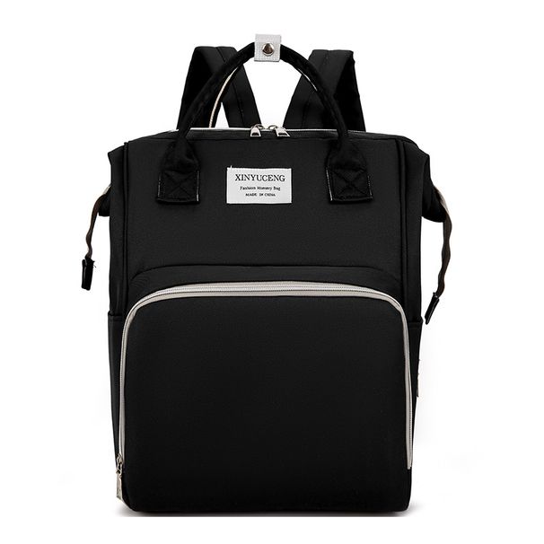 New Style Mother Bag Solid Color Mother Bag Female Large Capacity Storage Backpack Multifunctional Outdoor Baby Bag_viptrois.com