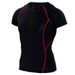 Men's Clothing New Sports Running T-shirt Round Neck Tights Fitness Short Sleeve Men Quick Dry Moisture Wicking Elastic_viptrois.com
