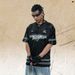 American-style Mesh Breathable Quick-dry T-shirt For Men, Summer Trendy Color-blocking Sports Cycling Motorcycle_viptrois.com