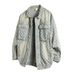 2025 New Jacquard Denim Jacket Men's Coat Special Fabric Trendy Brand American Casual Top Men And Women_viptrois.com